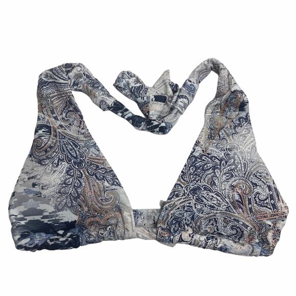 Eberjey Gitana Lennon Bikini Top Multi Print Large - Picture 1 of 5